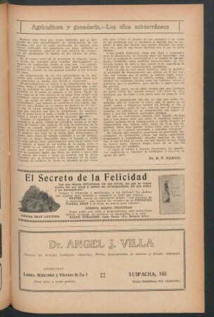 Agricultura y ganadería.- Los silos subterráneos