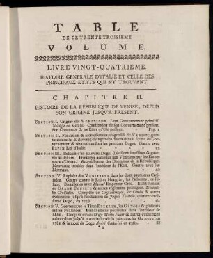 Table De Ce Trente-Troisieme Volume.