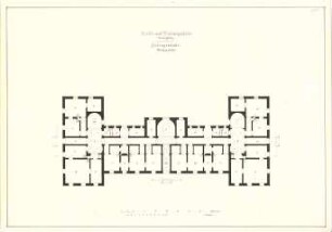 Gärtner, Friedrich von; Edenkoben (Pfalz); Schloss Ludwigshöhe - Nebengebäude (Grundriss EG)