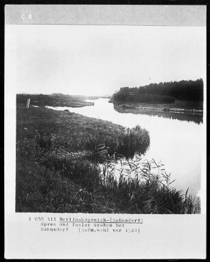 Berlin-Köpenick-(Rahnsdorf), Spree und fauler Graben bei Rahnsdorf