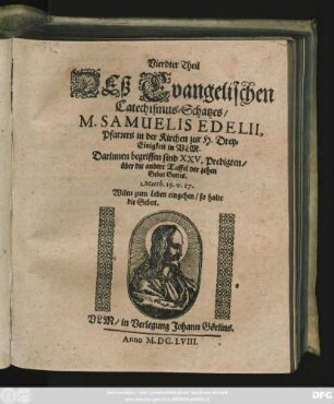 4: Darinnen begriffen sind XXV. Predigten/ über die andere Taffel der zehen Gebot Gottes