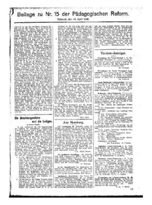 Die Besoldungsreform und die Ledigen : Beilage zu Nr. 15 der Pädagogischen Reform