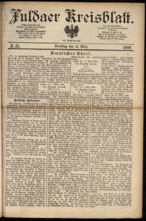Ausgabe vom Dienstag, den 14. März 1899.