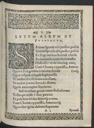 I. Lutum Album Et Purpureum.