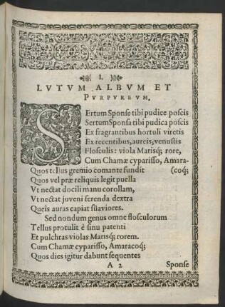 I. Lutum Album Et Purpureum.