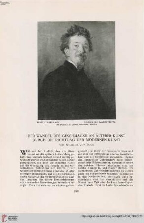 32: Der Wandel des Geschmacks an älterer Kunst durch die Richtung der modernen Kunst