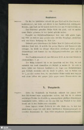 X. Baugewerbe
