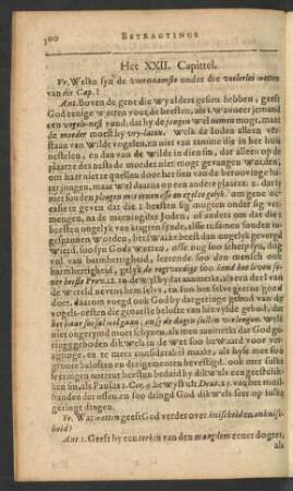 Het XXII. Capittel