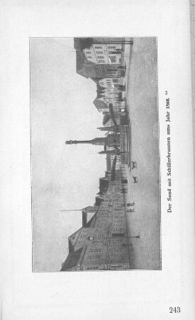 Der Sand mit Schillerbrunnen ums Jahr 1860.