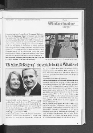 WBV Kultur: "Die Belagerung" - eine szenische Lesung im AWO-Aktivtreff