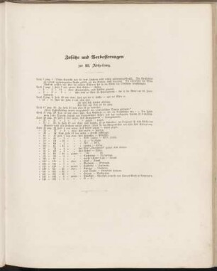 Zusätze und Verbesserungen zur III. Abtheilung.