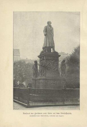 Das Schiller-Denkmal vor dem Schauspielhause. (Reinh. Begas.)