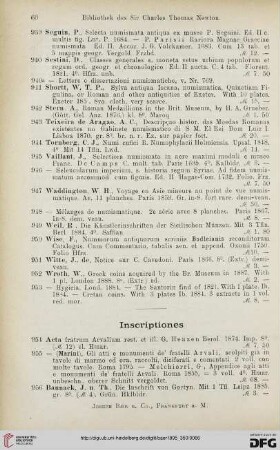 Inscriptiones (Nr. 951 - 1028)