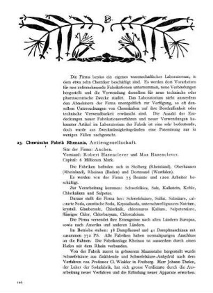 23. Chemische Fabrik Rhenania, Actiengesellschaft.