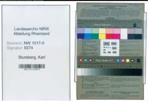 Entnazifizierung Karl Stursberg , geb. 25.02.1899 (Hilfsaufseher)