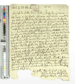 Brief an Franz Claudius in Pforta