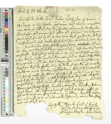 Brief an Franz Claudius in Pforta