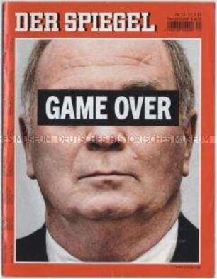 Umschlagblatt des Magazins "Der Spiegel" zur Verurteilung von Uli Hoeneß wegen Steuerhinterziehung ("Game over")