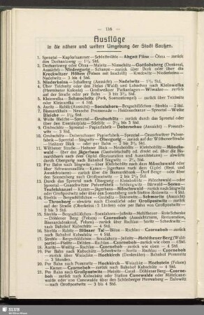 Ausflüge in die nähere und weitere Umgebung der Stadt Bautzen