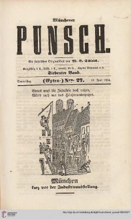 (Extra-)Nro. 27 (29. Juni 1854)
