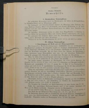 I. Geschlossene Armenpflege.