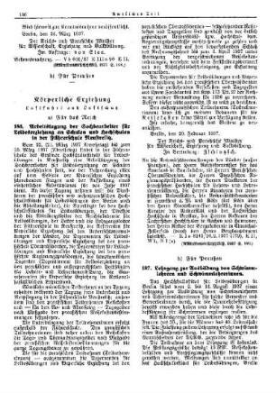 Arbeitstagung der Sachbearbeiter für Leibeserziehung an Schulen und Hochschulen in der Führerschule Neustrelitz : [Körperliche Erziehung] ; [Für das Reich] ; [Amtliche Erlasse] ; [Amtlicher Teil]