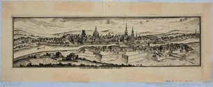 Stadtansicht von Dresden, Blick von Nordosten auf die heutige Neustadt und Altstadt