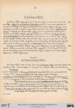 Kapitel I. Der Gebrauch des Tempus [Hieroglyphen]