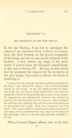 Section VI. The tendering of the new treaty