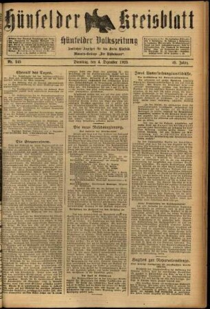 Ausgabe vom Dienstag, den 04. Dezember 1923.