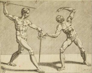 Zwei Fechtende, Blatt 2 aus der Folge "Die Fechter"