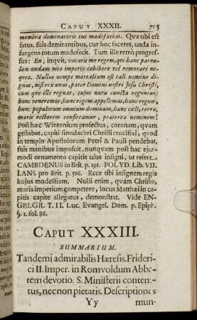 Caput XXXIII. - Caput XXXV.