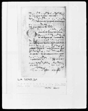 Graduale und Sequentiar — Initiale G, Folio 89verso