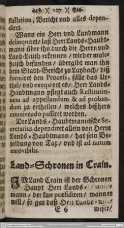 Land-Schronen in Crain