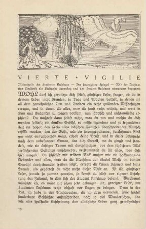 Vierte Vigilie Melancholie des Studenten Anselmus …