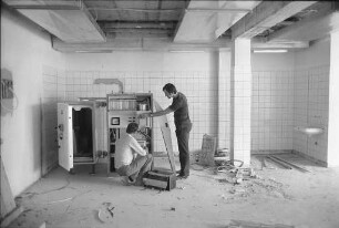 Bau des Richt-Krankenhauses in Durlach