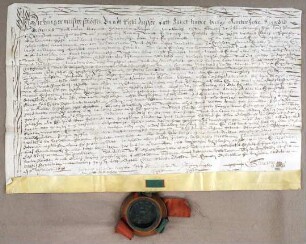 St. Avold, 1690.02.06. Geburtsbrief für den Rotgerber Nikolaus Claudy von St. Avold ("St. Nabor vulgo Santer-Fohr", Diöz. Metz). Aussteller: Stadt