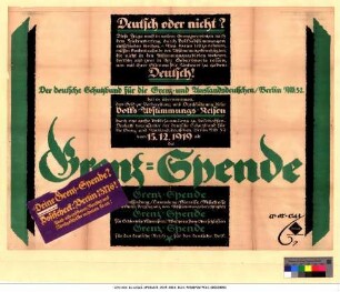 Originaltitel: Deutsch oder nicht? Grenz-Spende