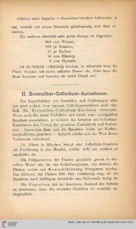 Bromsilber-Collodium-Aufnahmen
