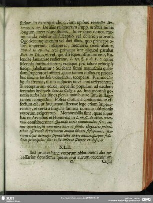 XLII. Aurum coronarium