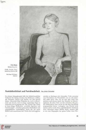 59: Porträtähnlichkeit und Porträtwahrheit, [1]