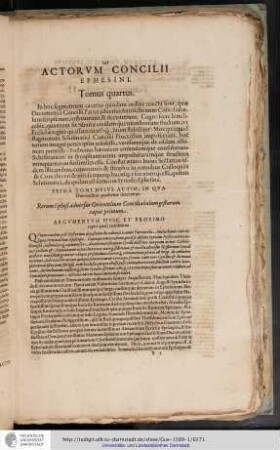 Actorum Concilii Ephesini, Tomus qaurtus