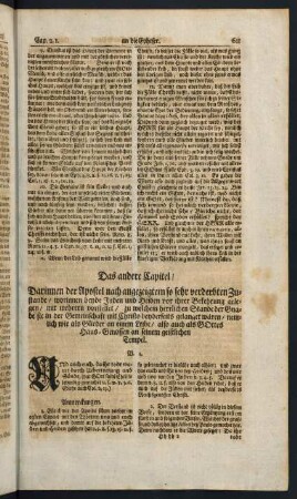 611-624, Das andere Capitel