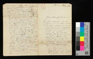 Brief von Poock an die geliebten Eltern