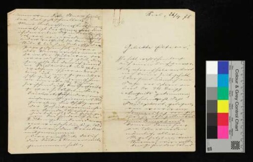 Brief von Poock an die geliebten Eltern