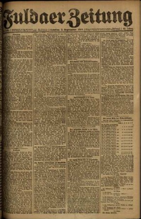 Ausgabe vom Dienstag, den 02. September 1919.