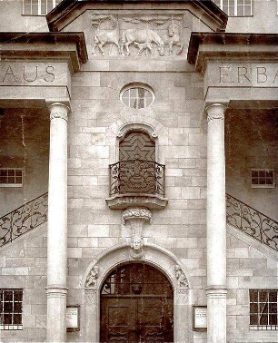 Fischer, Theodor; Stuttgart; Gustav-Siegle-Haus - Fassadendetail