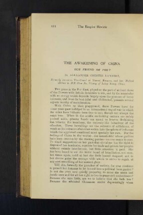 The Awakening of China