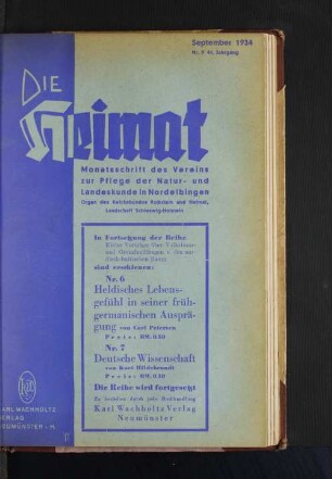 September 1934, Nr. 9, 44. Jahrgang