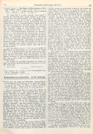 521-524 [Rezension] Reallexikon für Antike und Christentum ; Band V